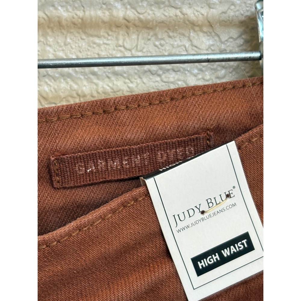 NWT Judy Blue Camel Garment Dyed High Waist Wide Leg Crop Jeans 14W JB88805 - Picture 9 of 11